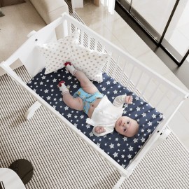 Bassinet Sheets Set 4 Pack for Baby Boy, Universal Fit for Oval, Hourglass and Rectangular Mattress, Navy Bassinet Sheets Set 4 Pack for Baby Boy, Universal Fit for Oval, Hourglass and Rectangular Mattress, Navy