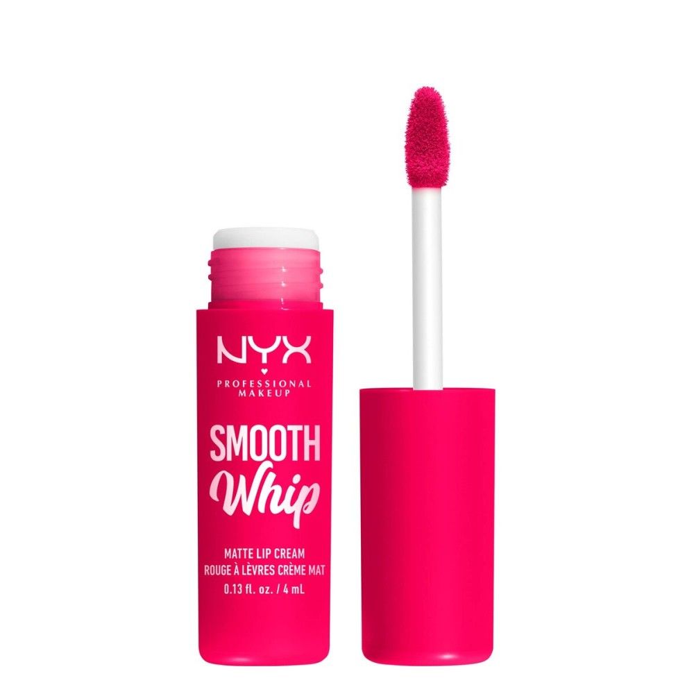 NYX PROFESSIONAL MAKEUP Smooth Whip Matte Lip Cream, Long Lasting, Moisturizing, Vegan Liquid Lipstick - Pillow Fight (Hot Fuschia) NYX PROFESSIONAL MAKEUP Smooth Whip Matte Lip Cream, Long Lasting, Moisturizing, Vegan Liquid Lipstick - Pillow Fight (Hot Fuschia)