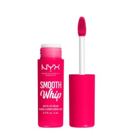 NYX PROFESSIONAL MAKEUP Smooth Whip Matte Lip Cream, Long Lasting, Moisturizing, Vegan Liquid Lipstick - Pillow Fight (Hot Fuschia)