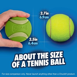 Chuckit! Max Glow Ultra Squeaker Ball, Medium (2.5 Inch Diameter), 1 Pack, for Breeds 20-60 lbs Chuckit! Max Glow Ultra Squeaker Ball, Medium (2.5 Inch Diameter), 1 Pack, for Breeds 20-60 lbs