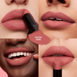 REVLON Lipstick, ColorStay Suede Ink, Built-in Primer, Infused with Vitamin E, Waterproof, Smudge-proof, Matte Color, 005 Hot Girl, 0.09 oz. REVLON Lipstick, ColorStay Suede Ink, Built-in Primer, Infused with Vitamin E, Waterproof, Smudge-proof, Matte Color, 005 Hot Girl, 0.09 oz.