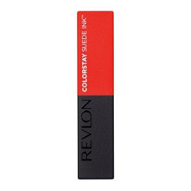 REVLON Lipstick, ColorStay Suede Ink, Built-in Primer, Infused with Vitamin E, Waterproof, Smudge-proof, Matte Color, 007 Feed the Flame, 0.09 oz. REVLON Lipstick, ColorStay Suede Ink, Built-in Primer, Infused with Vitamin E, Waterproof, Smudge-proof, Matte Color, 007 Feed the Flame, 0.09 oz.