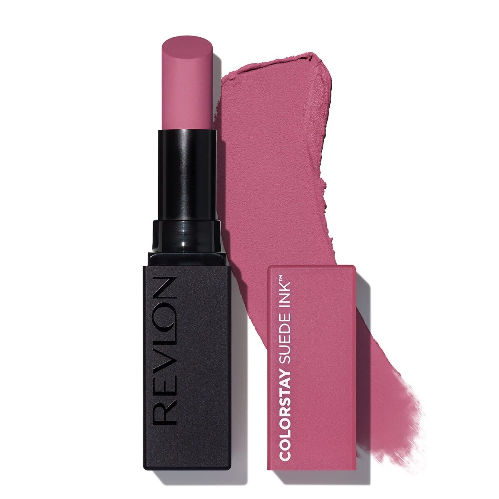 REVLON Lipstick, ColorStay Suede Ink, Built-in Primer, Infused with Vitamin E, Waterproof, Smudge-proof, Matte Color, 009 In Charge, 0.09 oz. REVLON Lipstick, ColorStay Suede Ink, Built-in Primer, Infused with Vitamin E, Waterproof, Smudge-proof, Matte Color, 009 In Charge, 0.09 oz.