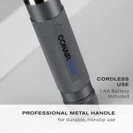 ConairMan Nose Hair Trimmer for Men, For Nose, Ear, and Eyebrows, Patent 360 Bevel Blade for No Pull, No Snag Trimming Experience, Cordless Trimmer 5 piece Set with Professional Metal Handle ConairMan Nose Hair Trimmer for Men, For Nose, Ear, and Eyebrows, Patent 360 Bevel Blade for No Pull, No Snag Trimming Experience, Cordless Trimmer 5 piece Set with Professional Metal Handle