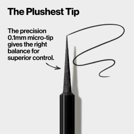 REVLON ColorStay Micro Easy Precision Liquid Eyeliner, Waterproof, Smudgeproof, Longwearing with Felt Tip Applicator, 301 Blackout, 0.057 fl oz REVLON ColorStay Micro Easy Precision Liquid Eyeliner, Waterproof, Smudgeproof, Longwearing with Felt Tip Applicator, 301 Blackout, 0.057 fl oz