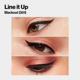 REVLON ColorStay Micro Easy Precision Liquid Eyeliner, Waterproof, Smudgeproof, Longwearing with Felt Tip Applicator, 301 Blackout, 0.057 fl oz REVLON ColorStay Micro Easy Precision Liquid Eyeliner, Waterproof, Smudgeproof, Longwearing with Felt Tip Applicator, 301 Blackout, 0.057 fl oz