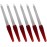 Nail File (6 Pcs), Metal Nail Files for Natural Nails Made of Stainless Steel with Sharp Pointed Tip Non Slip Handle, Double Sided Sapphire Grit Fingernails Filers Sword Brown