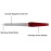 Nail File (6 Pcs), Metal Nail Files for Natural Nails Made of Stainless Steel with Sharp Pointed Tip Non Slip Handle, Double Sided Sapphire Grit Fingernails Filers Sword Brown