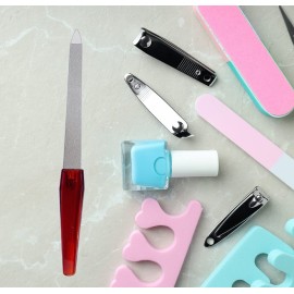 Nail File (6 Pcs), Metal Nail Files for Natural Nails Made of Stainless Steel with Sharp Pointed Tip Non Slip Handle, Double Sided Sapphire Grit Fingernails Filers Sword Brown Nail File (6 Pcs), Metal Nail Files for Natural Nails Made of Stainless Steel with Sharp Pointed Tip Non Slip Handle, Double Sided Sapphire Grit Fingernails Filers Sword Brown