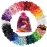 ADRIONE Satin Scrunchies for Women & Girls - 60 Pack Silk Scrunchies for Curly Hair