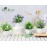 Der Rose 4 Pack Small Fake Plants Mini Artificial Faux Plants with Flowers for Home Room Farmhouse Bathroom Decor Indoor