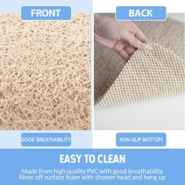 Hargiis Non Slip Bathtub Mat, Anti Slip Shower Mat, Fast Drying Bath Tub Mats, Foot Scrubber Mat, Anti Slip Mat for Tub, Floor,Bathroom, Home, Kitchen, Hotel (Beige 24x16 Inch) Hargiis Non Slip Bathtub Mat, Anti Slip Shower Mat, Fast Drying Bath Tub Mats, Foot Scrubber Mat, Anti Slip Mat for Tub, Floor,Bathroom, Home, Kitchen, Hotel (Beige 24x16 Inch)