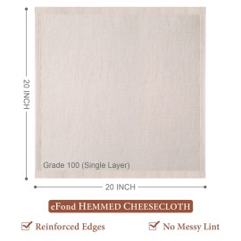 Cheese Cloths, 3PCS Precut 20x20 Inch, Grade 100 Hemmed Cheesecloth for Straining Cooking, Fine Mesh Cloth Strainer Reusable, 100% Unbleached Cotton Muslin Cloth for Juicing Baking Cheese Making Cheese Cloths, 3PCS Precut 20x20 Inch, Grade 100 Hemmed Cheesecloth for Straining Cooking, Fine Mesh Cloth Strainer Reusable, 100% Unbleached Cotton Muslin Cloth for Juicing Baking Cheese Making
