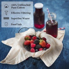 Cheese Cloths, 3PCS Precut 20x20 Inch, Grade 100 Hemmed Cheesecloth for Straining Cooking, Fine Mesh Cloth Strainer Reusable, 100% Unbleached Cotton Muslin Cloth for Juicing Baking Cheese Making Cheese Cloths, 3PCS Precut 20x20 Inch, Grade 100 Hemmed Cheesecloth for Straining Cooking, Fine Mesh Cloth Strainer Reusable, 100% Unbleached Cotton Muslin Cloth for Juicing Baking Cheese Making
