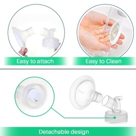 PumpMom-us 21mm Flanges Compatible with Spectra S2 Spectra S1 9 Plus Breastpumps Accessories, Replacement Breast Shield for Spectra Pump Parts and Spectra Flange PumpMom-us 21mm Flanges Compatible with Spectra S2 Spectra S1 9 Plus Breastpumps Accessories, Replacement Breast Shield for Spectra Pump Parts and Spectra Flange