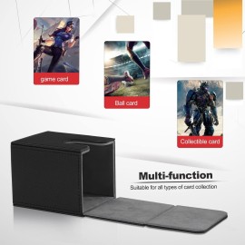 Mlikero 4 Pack Card Deck Box, Commander Deck Box Holds 400+ Single Sleeved Cards with 4 Dividers, Leather Magnetic Card Box Fit for MTG, TCG (4 Colors) Mlikero 4 Pack Card Deck Box, Commander Deck Box Holds 400+ Single Sleeved Cards with 4 Dividers, Leather Magnetic Card Box Fit for MTG, TCG (4 Colors)