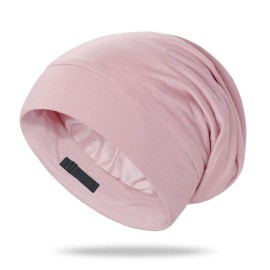 OLESILK 100% Mulberry Silk Bonnet for Sleeping Women, Silk Hair Wrap for Sleeping, Silk Sleep Bonnet for Women&Men, Real Silk, Not Satin Pink OLESILK 100% Mulberry Silk Bonnet for Sleeping Women, Silk Hair Wrap for Sleeping, Silk Sleep Bonnet for Women&Men, Real Silk, Not Satin Pink