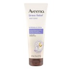 Aveeno Stress Relief Body Scrub, Exfoliating Body Wash for Softer, Smoother Skin, Formulated with Prebiotic Oat & Lavender Scent to Calm & Relax, Sulfate-Free & Soap-Free, 8 fl. oz