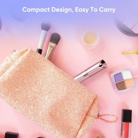 Facial Hair Remover for Women- as Seen on TV Painless Face Shaver -Mini Hair Remover, Electric Razor Shaver Portable Bikini Epilator for Lips, Chin, Armpit, Peach Fuzz, Fingers, Neck, Cheek(Rose Gold)