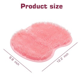 Shower Foot Scrubber Mat Back Washer Back Exfoliating Bath Wash Pad Wall Mounted Slip Suction Cups Foot Scrubber for Use in Shower Cups Foot Cleaner for Men and Women Shower Foot Scrubber Mat Back Washer Back Exfoliating Bath Wash Pad Wall Mounted Slip Suction Cups Foot Scrubber for Use in Shower Cups Foot Cleaner for Men and Women