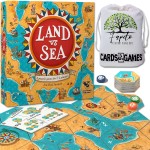 Fapeto More Than A Simple Name Drawstring Bag and Compatible Blank Tokens Bundle with Land vs Sea Board Game