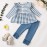 18 Months Girl Clothes Toddler Baby Girl Outfits Floral Shirt Top Purple Pants Fall Winter Little Girl Clothes 2T Outfit for Girl 18-24 Months