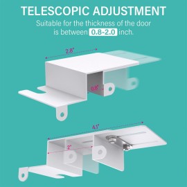 Child Proof Door Top Lock - BILLROAD Top Door Lock for Kids Safety Made of Sturdy Metal | Adjustable Lock Child Safety Top Lock for 0.8-2 inch Thick Interior Doors Child Proof Door Top Lock - BILLROAD Top Door Lock for Kids Safety Made of Sturdy Metal | Adjustable Lock Child Safety Top Lock for 0.8-2 inch Thick Interior Doors