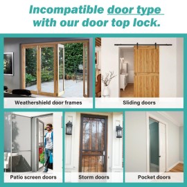 Child Proof Door Top Lock - BILLROAD Top Door Lock for Kids Safety Made of Sturdy Metal | Adjustable Lock Child Safety Top Lock for 0.8-2 inch Thick Interior Doors Child Proof Door Top Lock - BILLROAD Top Door Lock for Kids Safety Made of Sturdy Metal | Adjustable Lock Child Safety Top Lock for 0.8-2 inch Thick Interior Doors