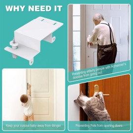 Child Proof Door Top Lock - BILLROAD Top Door Lock for Kids Safety Made of Sturdy Metal | Adjustable Lock Child Safety Top Lock for 0.8-2 inch Thick Interior Doors Child Proof Door Top Lock - BILLROAD Top Door Lock for Kids Safety Made of Sturdy Metal | Adjustable Lock Child Safety Top Lock for 0.8-2 inch Thick Interior Doors