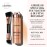 LUMINESS Silk Airbrush Spray Foundation & Buffing Brush Kit - Full Coverage Foundation & Dual-Sided Buffing Brush - Buildable Coverage, Anti-Aging Formula Hydrates & Moisturizes - Light Medium