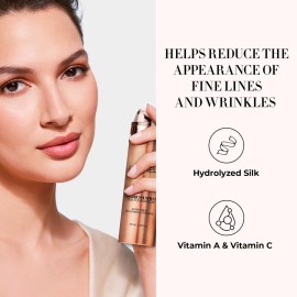 LUMINESS Silk Airbrush Spray Foundation & Buffing Brush Kit - Full Coverage Foundation & Dual-Sided Buffing Brush - Buildable Coverage, Anti-Aging Formula Hydrates & Moisturizes - Light Medium LUMINESS Silk Airbrush Spray Foundation & Buffing Brush Kit - Full Coverage Foundation & Dual-Sided Buffing Brush - Buildable Coverage, Anti-Aging Formula Hydrates & Moisturizes - Light Medium