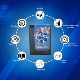Mega Man - Adventure Board Game by KESS for Players 1-4, Indoor Fun, Ages 14 and Up, Action Themed Game for Adults and Teens, Average Playtime 45 Mins, Cooperative Strategy Board Games Mega Man - Adventure Board Game by KESS for Players 1-4, Indoor Fun, Ages 14 and Up, Action Themed Game for Adults and Teens, Average Playtime 45 Mins, Cooperative Strategy Board Games