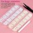 2700 Pcs Flat Back Pearls Kits 1 Box of Flatback White+1 Box of Beige Half Round Pearls with Pickup Pencil and Tweezer for Home DIY and Professional Nail Art, Face Makeup and Craft
