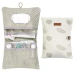 HAMUR Baby Diaper Bag Organizer - Travel-Friendly, Compact & Foldable | Stroller Pouch for Newborn Essentials - Must-Have for Boys & Girls (Leaves)