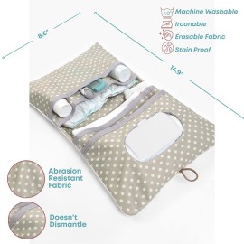 HAMUR Baby Diaper Bag Organizer - Travel-Friendly, Compact & Foldable | Stroller Pouch for Newborn Essentials - Must-Have for Boys & Girls (Leaves) HAMUR Baby Diaper Bag Organizer - Travel-Friendly, Compact & Foldable | Stroller Pouch for Newborn Essentials - Must-Have for Boys & Girls (Leaves)