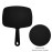 DVHOK 2Pcs Handheld Mirror, Portable Hand Mirror with Hanging Hole in Handle, Black 7.4 W x 10.4 L