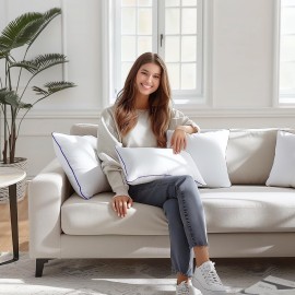 Wuuyuef 12 x 20 Pillow Insert Set of 2 Indoor Throw Pillow Insert,Rectangle Decorative Pillows Inserts, Throw Pillows for Couch, for Bed,White Wuuyuef 12 x 20 Pillow Insert Set of 2 Indoor Throw Pillow Insert,Rectangle Decorative Pillows Inserts, Throw Pillows for Couch, for Bed,White