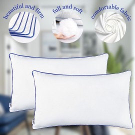 Wuuyuef 12 x 20 Pillow Insert Set of 2 Indoor Throw Pillow Insert,Rectangle Decorative Pillows Inserts, Throw Pillows for Couch, for Bed,White Wuuyuef 12 x 20 Pillow Insert Set of 2 Indoor Throw Pillow Insert,Rectangle Decorative Pillows Inserts, Throw Pillows for Couch, for Bed,White