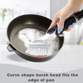 Brush Refills for OXO Dish Brush - 4 Pack Dish Brush Cleaning Soap Dispensing Head Replacement for Scrubber (White) Brush Refills for OXO Dish Brush - 4 Pack Dish Brush Cleaning Soap Dispensing Head Replacement for Scrubber (White)