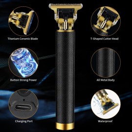 Hair Trimmer for Men, Electric Hair Clippers Cordless Beard Trimmer Shaver Electric T Blade Hair Trimmer, Zero Gapped Hair Clippers Cutting Grooming Kit with Guide Combs Ear Spoon Tool Set, Black. Hair Trimmer for Men, Electric Hair Clippers Cordless Beard Trimmer Shaver Electric T Blade Hair Trimmer, Zero Gapped Hair Clippers Cutting Grooming Kit with Guide Combs Ear Spoon Tool Set, Black.