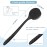 Manmihealth Silicone Back Scrubber(Thick Bristles) & Soft Bath Glove Set, Super-Exfoliating Body Scrubber & Super-Lathering Shower Brush Combination, with a Free Hook.(Black)