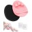 Manmihealth Soft Silicone Shower Brush, Super-Lathering and Deep-Cleaning Body & Face Scrubber, Gentle Exfoliating Bath Glove for All Skin Types, with 2 Free Hooks.(Black + Pink)
