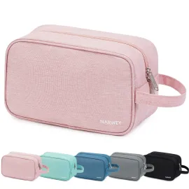 Narwey Travel Toiletry Bag for Women Traveling Dopp Kit Travel Bag for Toiletries Cosmetic Bag Makeup Bag Medicine Bag for Traveling (Pink) Narwey Travel Toiletry Bag for Women Traveling Dopp Kit Travel Bag for Toiletries Cosmetic Bag Makeup Bag Medicine Bag for Traveling (Pink)