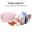 Narwey Travel Toiletry Bag for Women Traveling Dopp Kit Travel Bag for Toiletries Cosmetic Bag Makeup Bag Medicine Bag for Traveling (Pink)