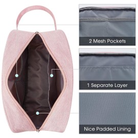 Narwey Travel Toiletry Bag for Women Traveling Dopp Kit Travel Bag for Toiletries Cosmetic Bag Makeup Bag Medicine Bag for Traveling (Pink) Narwey Travel Toiletry Bag for Women Traveling Dopp Kit Travel Bag for Toiletries Cosmetic Bag Makeup Bag Medicine Bag for Traveling (Pink)