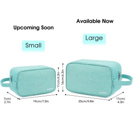 Narwey Travel Toiletry Bag for Women Traveling Dopp Kit Makeup bag Organizer for Toiletries Accessories Cosmetics (Mint Green)