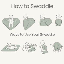 Konssy Baby Girl Newborn Receiving Blanket with Matching Headband and Beanie Set Baby Swaddle Nursery Swaddle Wrap