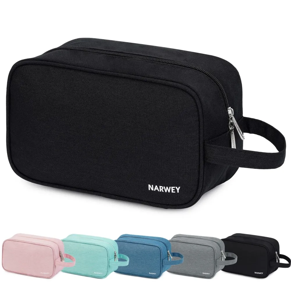 Narwey Travel Toiletry Bag for Women Traveling Dopp Kit Men Travel Bag for Toiletries Cosmetic Bag Makeup Bag Medicine Bag for Traveling (Black) Narwey Travel Toiletry Bag for Women Traveling Dopp Kit Men Travel Bag for Toiletries Cosmetic Bag Makeup Bag Medicine Bag for Traveling (Black)