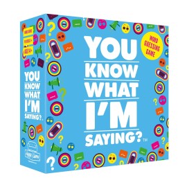 You Know What Im Saying? Word Guessing Game by Hygge Games, Blue, Box Size 5.7 x 5.7 x 1.8 inches You Know What Im Saying? Word Guessing Game by Hygge Games, Blue, Box Size 5.7 x 5.7 x 1.8 inches
