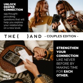 {THE AND} Couples Edition - 199 Meaningful Conversation Cards for Couples - Questions to Deepen Connection & Build Relationships - Date Night Card Game for Adults by The Skin Deep